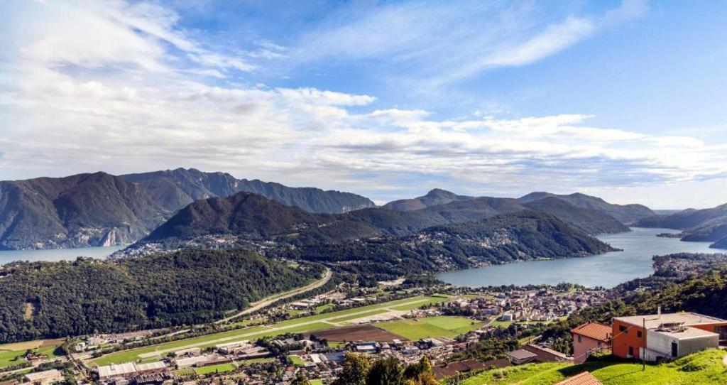 The View Cademario Lake Lugano Apartment With Private Parking & Self Check-In Eksteriør bilde